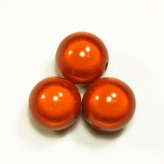 MC25M714- 6 3D Perlen, Miracle Perlen 25mm  Orange